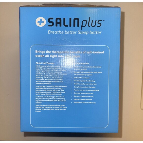 Salin Plus Home Salt Therapy Device Ionized Air Purifier - Picture 6 of 14